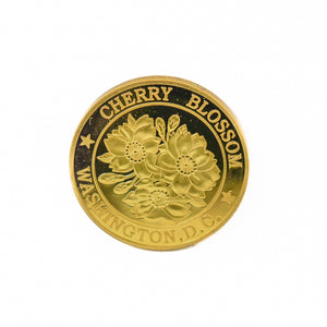 Washington DC Collectible Souvenir Coin w/ Cherry Blossoms (2 Styles)