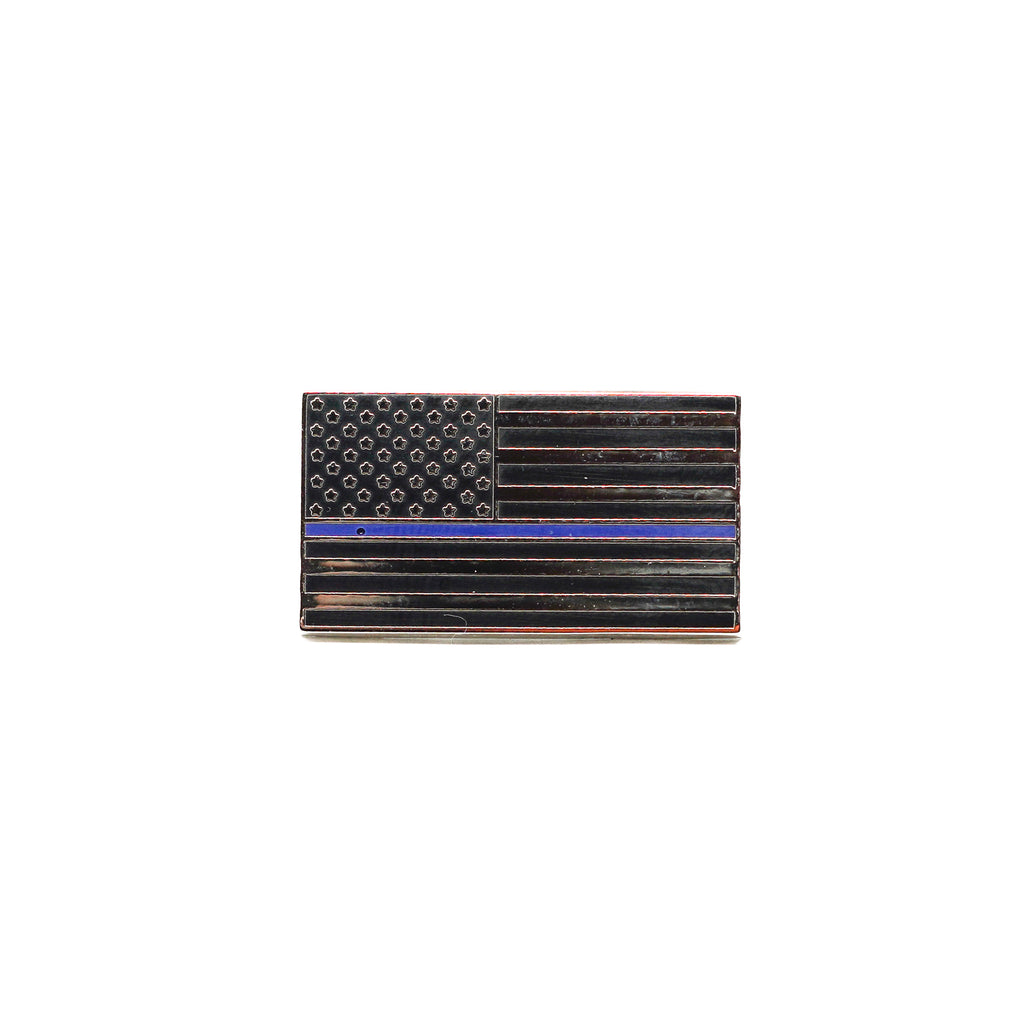Thin Blue Line Flag Lapel Pin