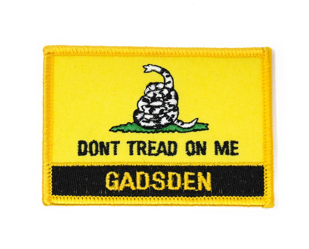 'Don't Tread on Me' Yellow Gadsden Flag Embroidered Patch