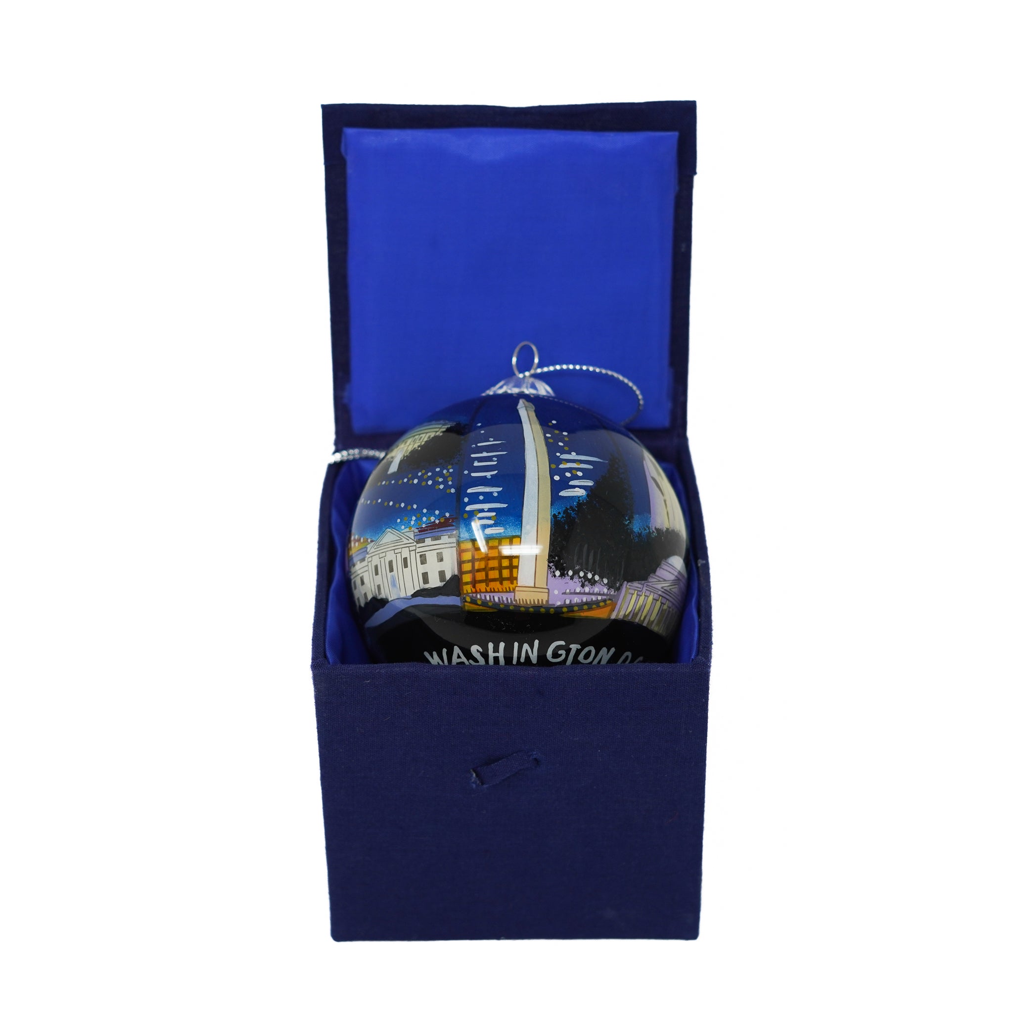 Washington DC Glass Christmas Ornaments