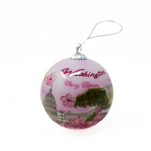 Washington DC Glass Christmas Ornaments