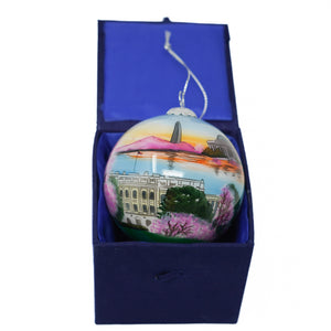 Washington DC Glass Christmas Ornaments