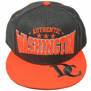 Washington DC Stretched Text Snapback