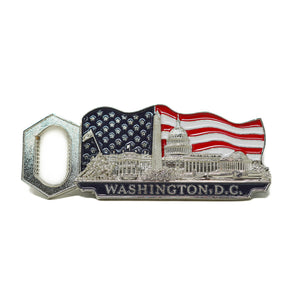 Washington D.C. Panoramic Metal Bottle Opener & Magnet