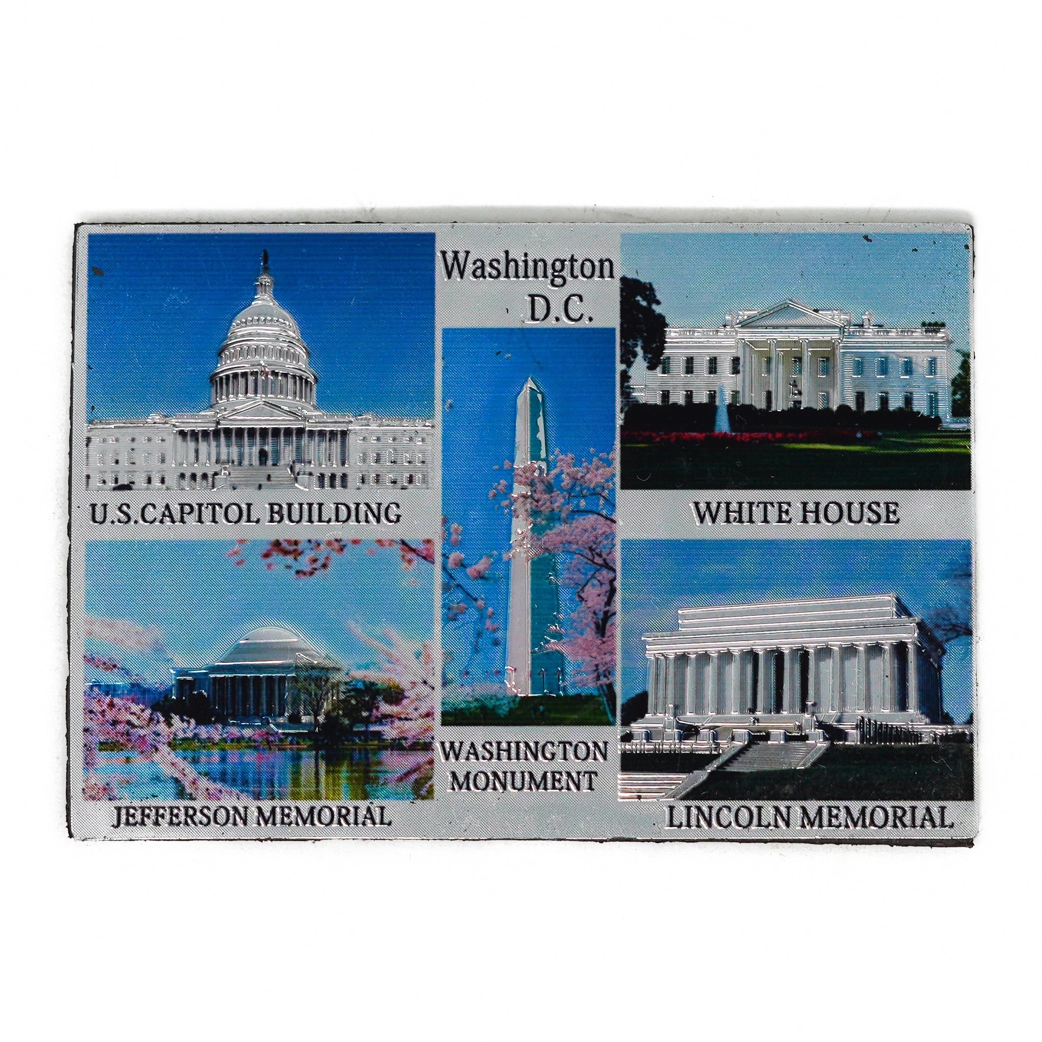 Collage of Washington DC Memorials Magnet