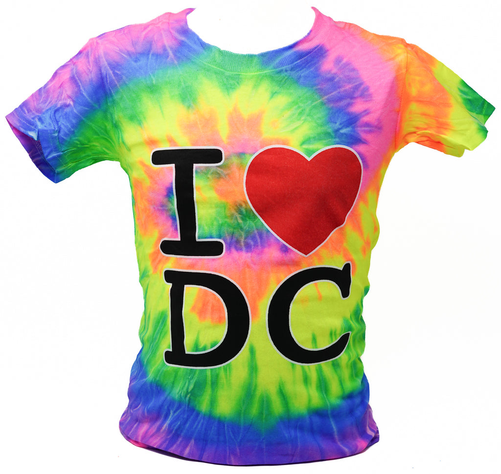 I Love DC Tie Dye Kids T-Shirt