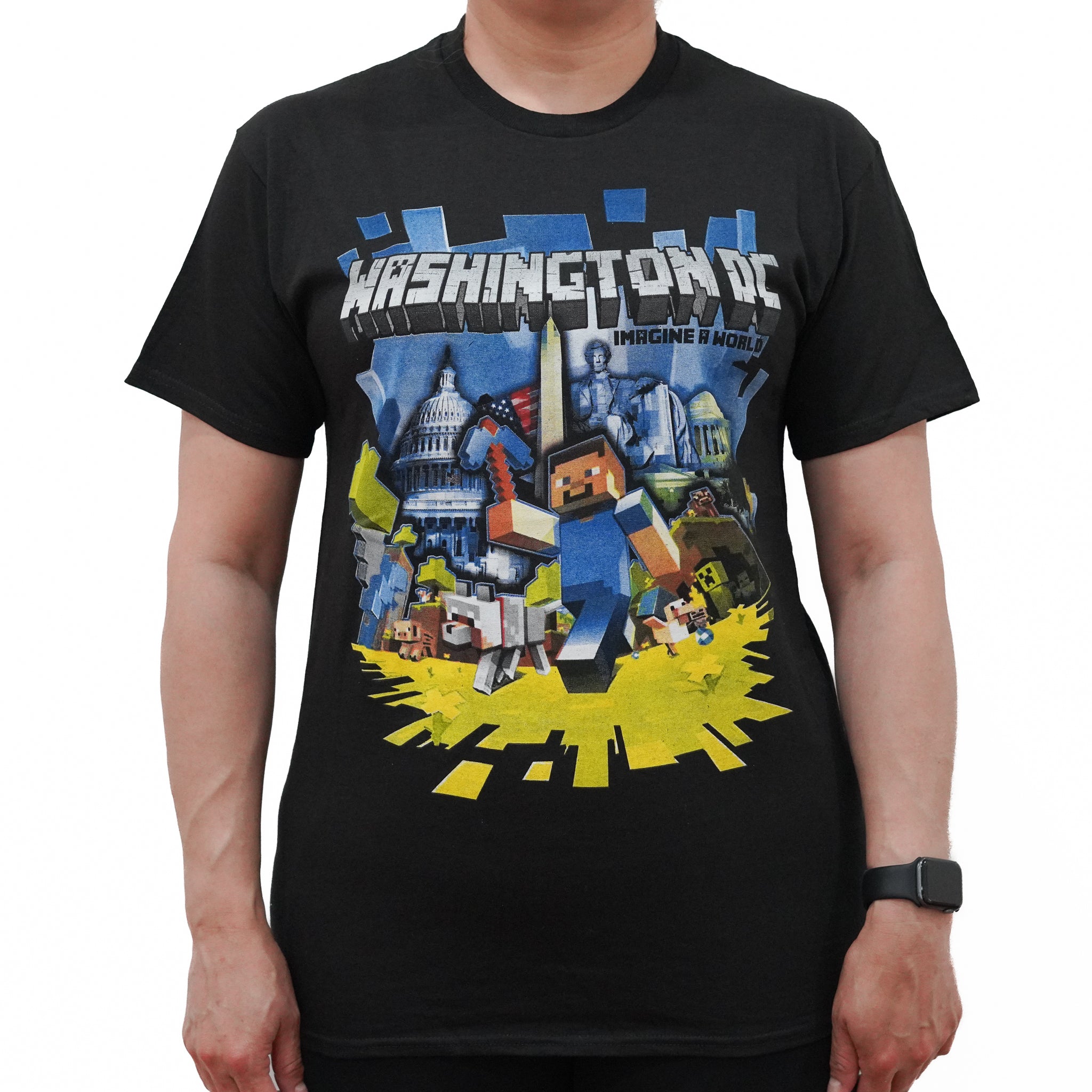 Minecraft Washington D.C. Adults T-Shirt