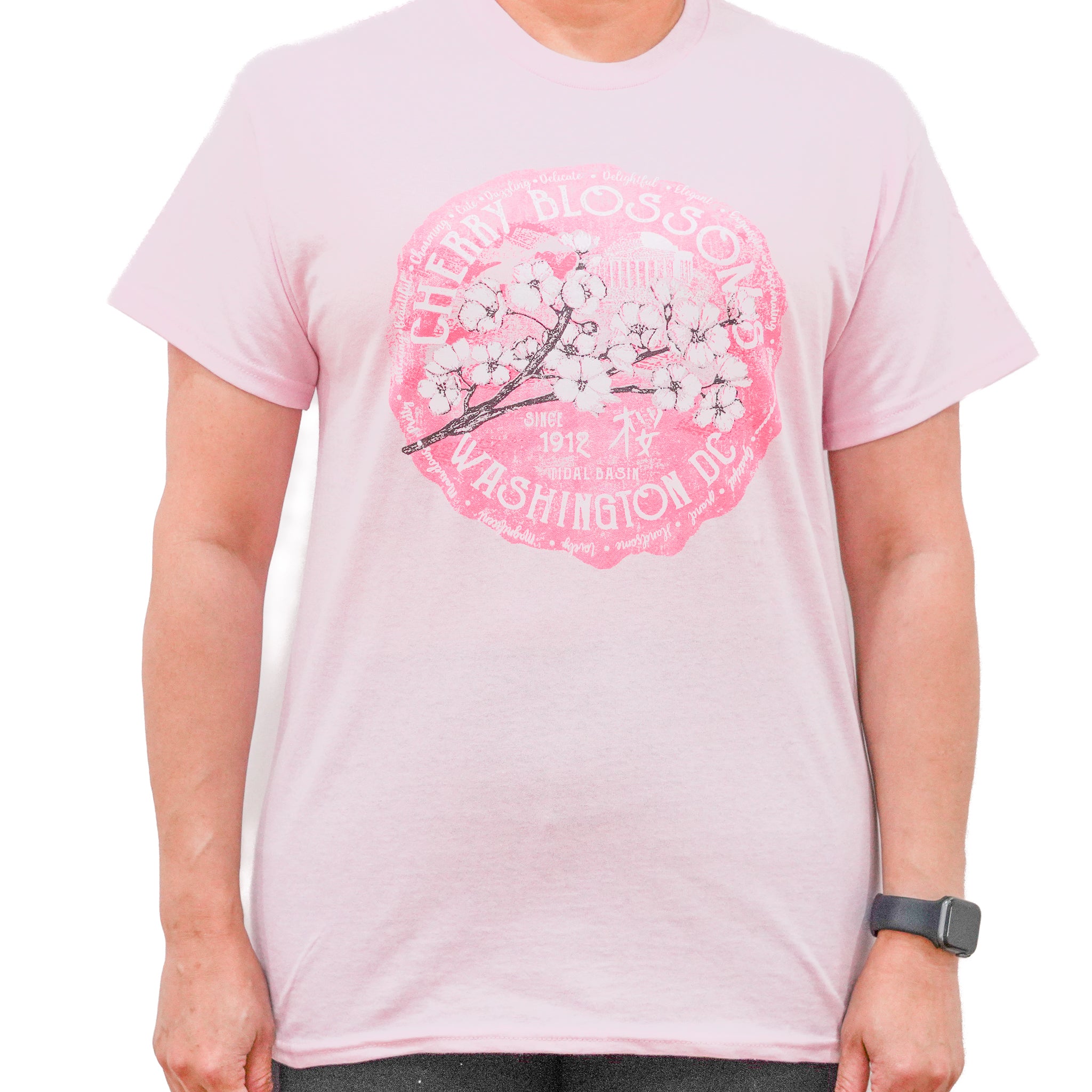 Washington DC Round Cherry Blossom T-Shirt