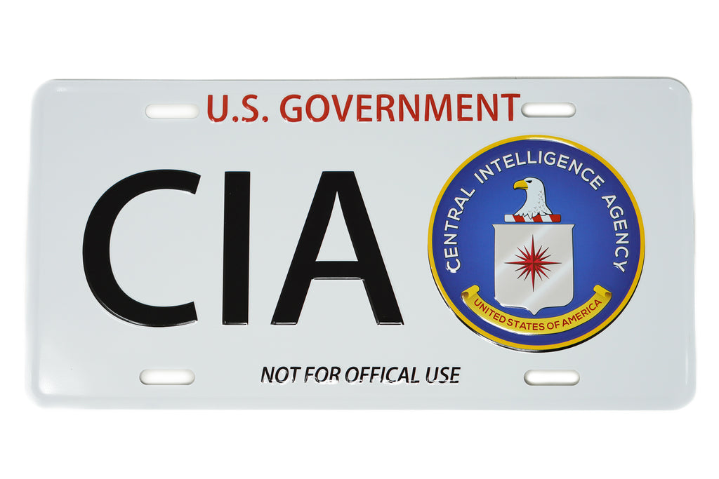 CIA Washington DC License Plate