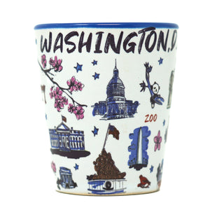 Ceramic Washington DC Shot Glass