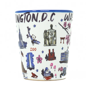 Ceramic Washington DC Shot Glass