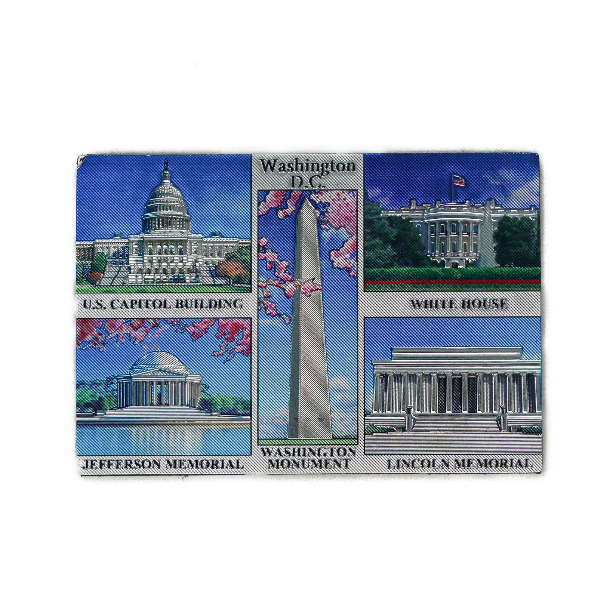 Collage of Washington DC Memorials Magnet (2 Styles)