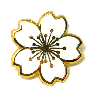 Cherry Blossom Flower Lapel Pins (Multiple Styles)