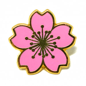 Cherry Blossom Flower Lapel Pins (Multiple Styles)