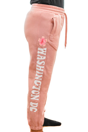 Washington DC Cherry Blossom 'Good Vibes' Sweatpants (Multiple Colors)