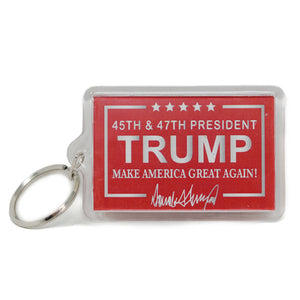 45th & 47th President Trump Keychain