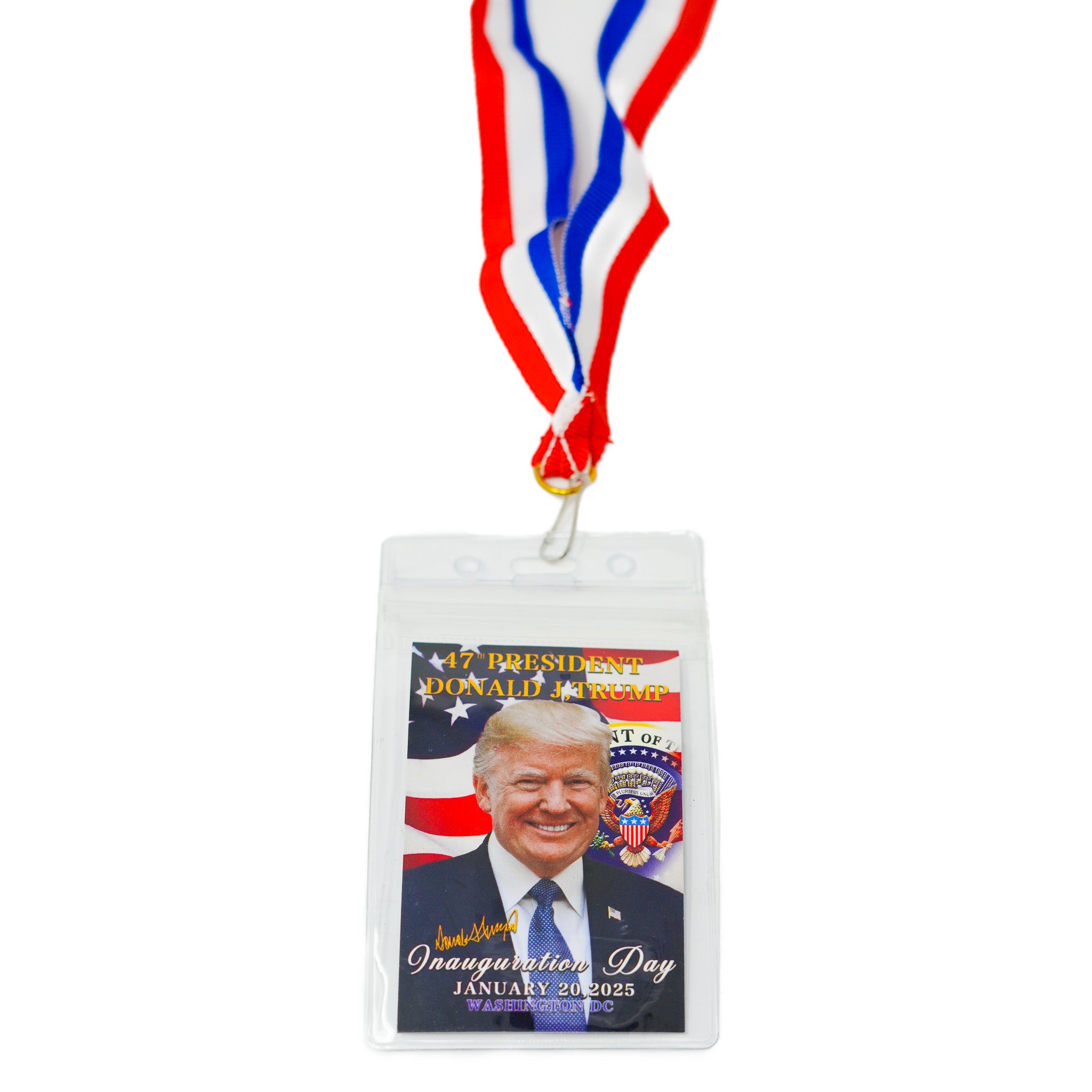 President Trump 2025 60th Inauguration Lanyard with Card