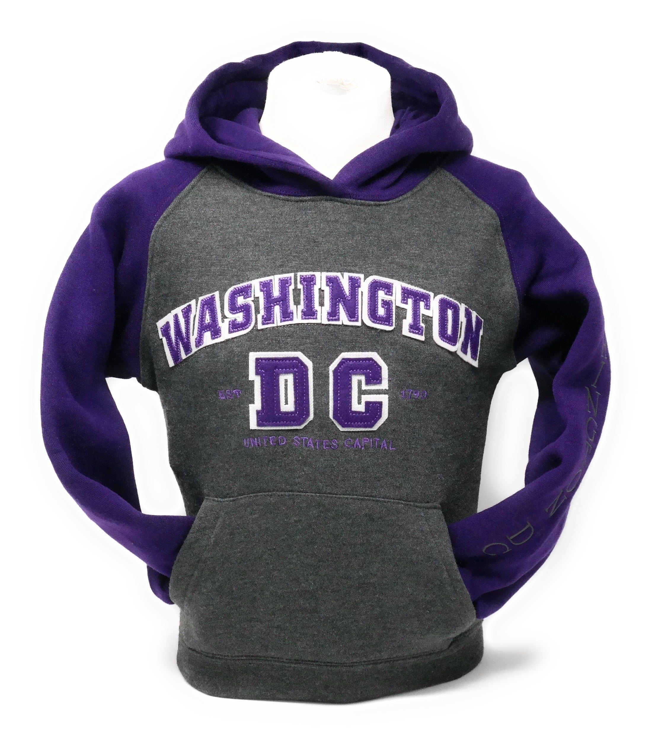 Kid’s Washington DC Zip-Up Sweatshirt (Multiple Colors)