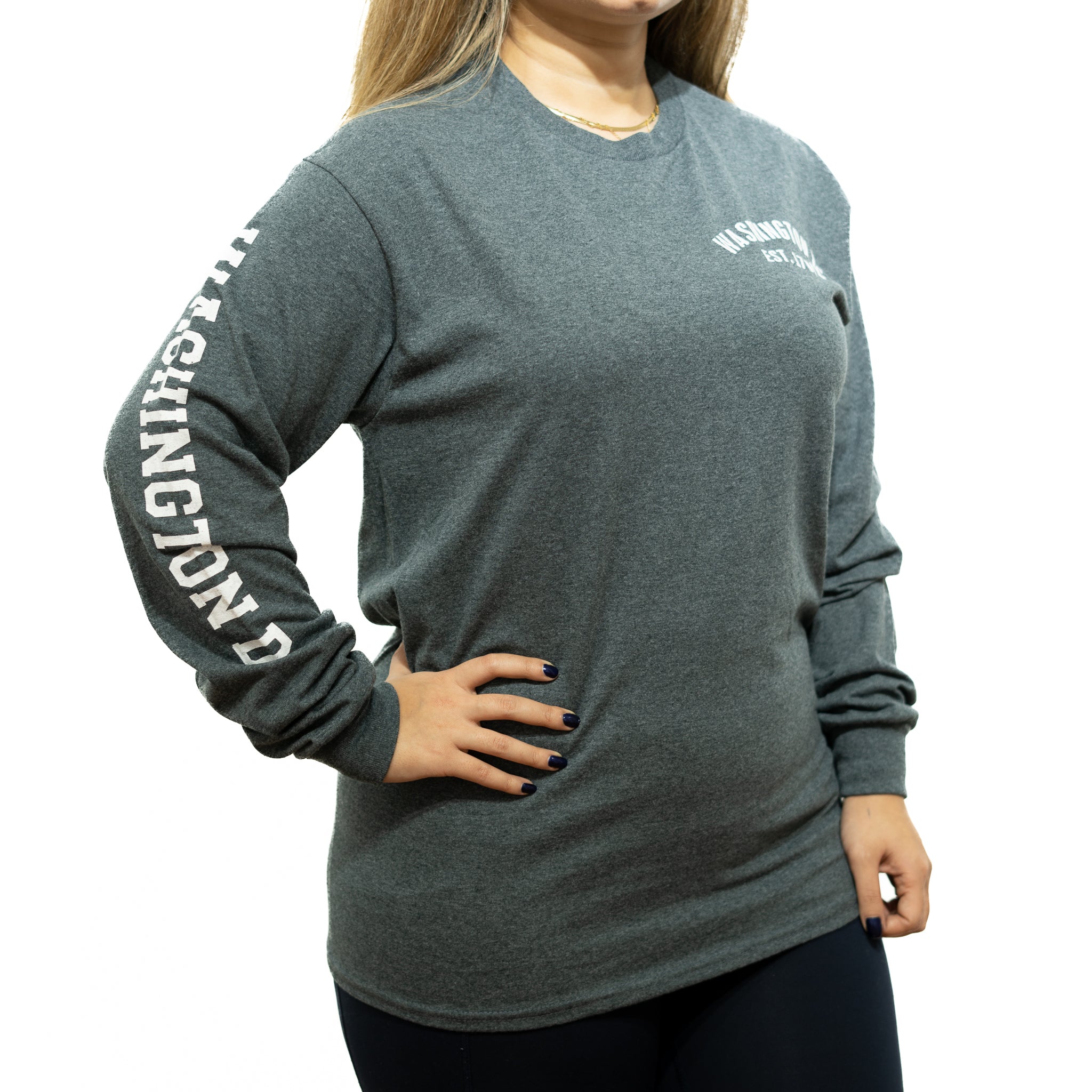 Authentic Washington DC Long Sleeve T-Shirt (Multiple Colors)