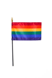 Rainbow Flag 4x6 Stick Flag