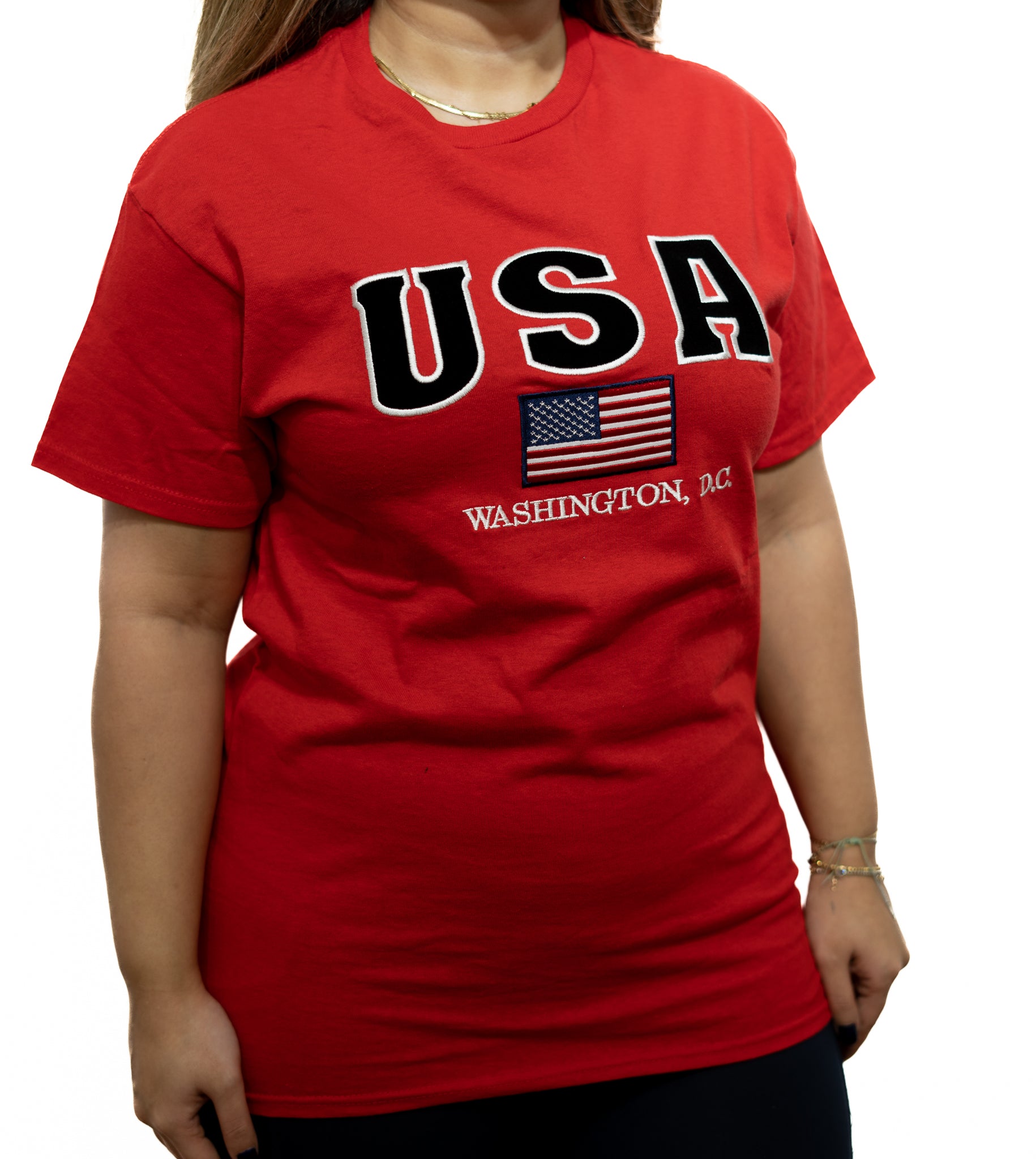 USA Embroidery T-shirt (4 Colors)
