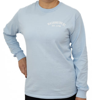 Authentic Washington DC Long Sleeve T-Shirt (Multiple Colors)