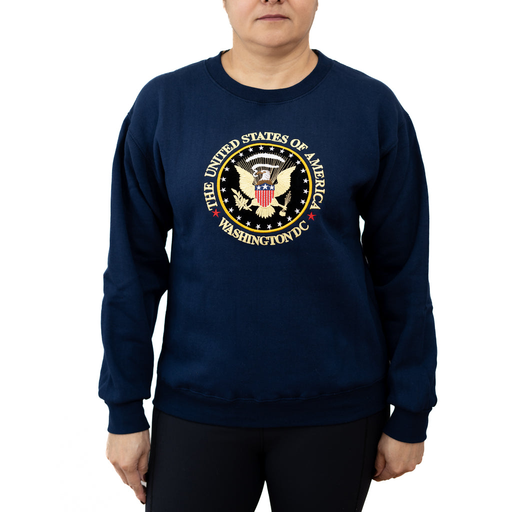 Presidential Seal Embroidered Crewneck