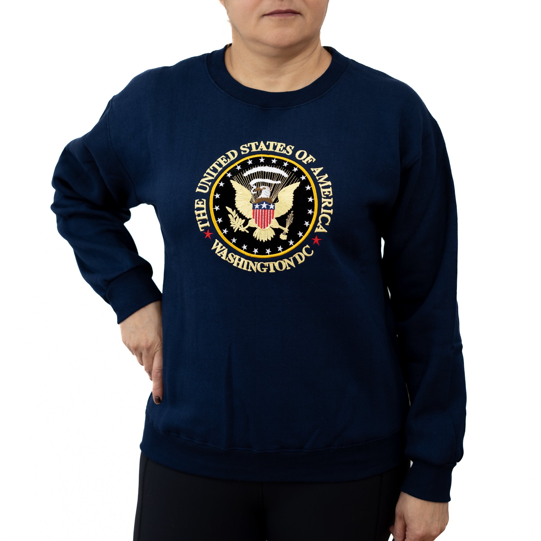 Presidential Seal Embroidered Crewneck