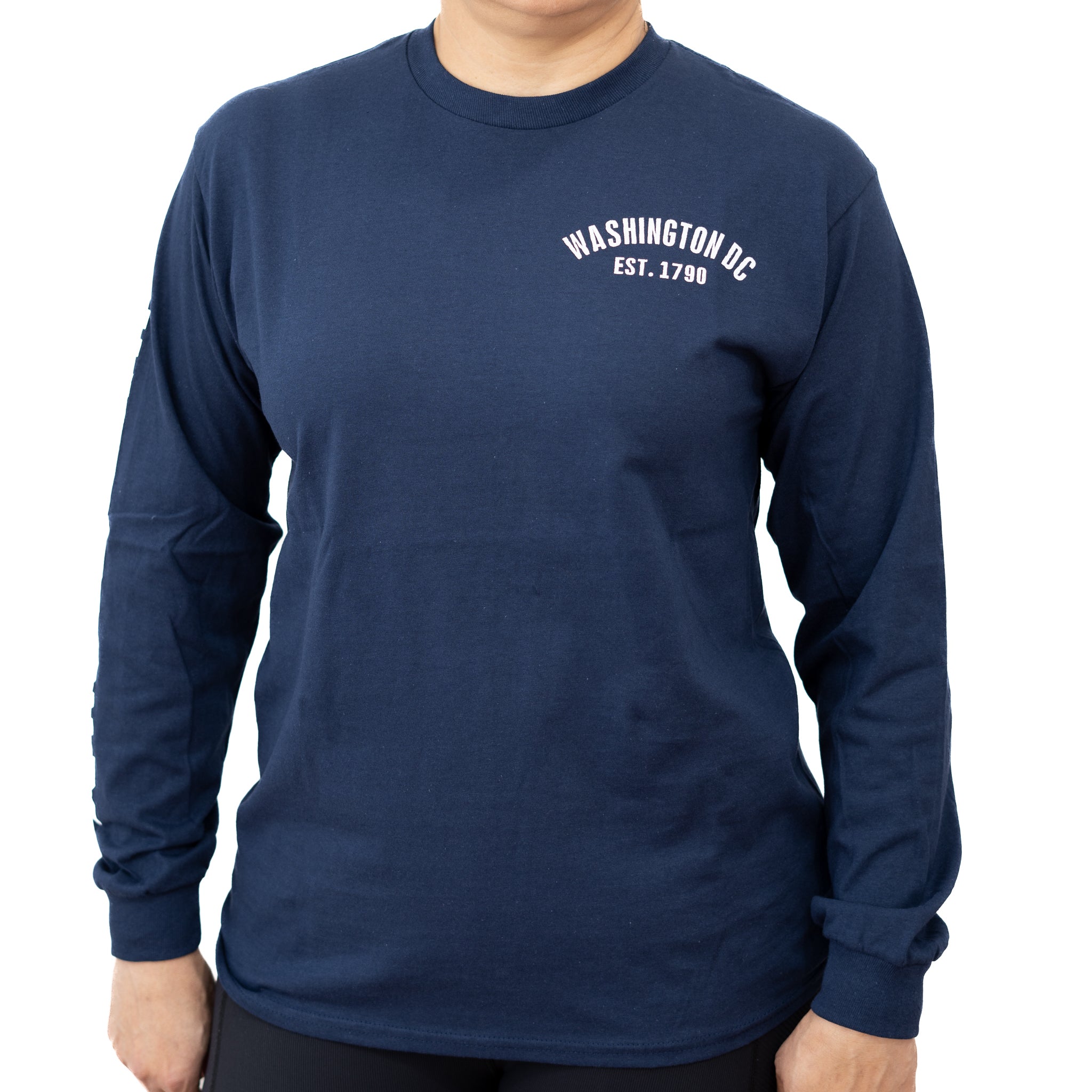 Authentic Washington DC Long Sleeve T-Shirt (Multiple Colors)