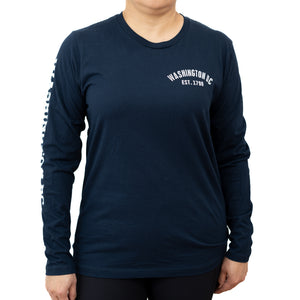 Authentic Washington DC Long Sleeve T-Shirt (Multiple Colors)