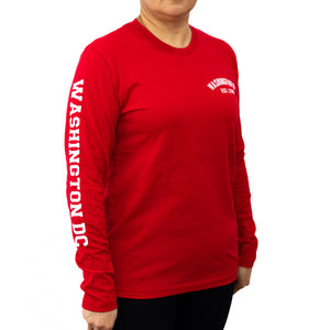 Authentic Washington DC Long Sleeve T-Shirt (Multiple Colors)