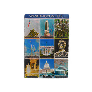 Collage of Washington D.C. Monuments Magnet