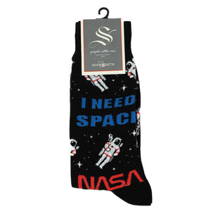 "I Need Space" NASA Socks