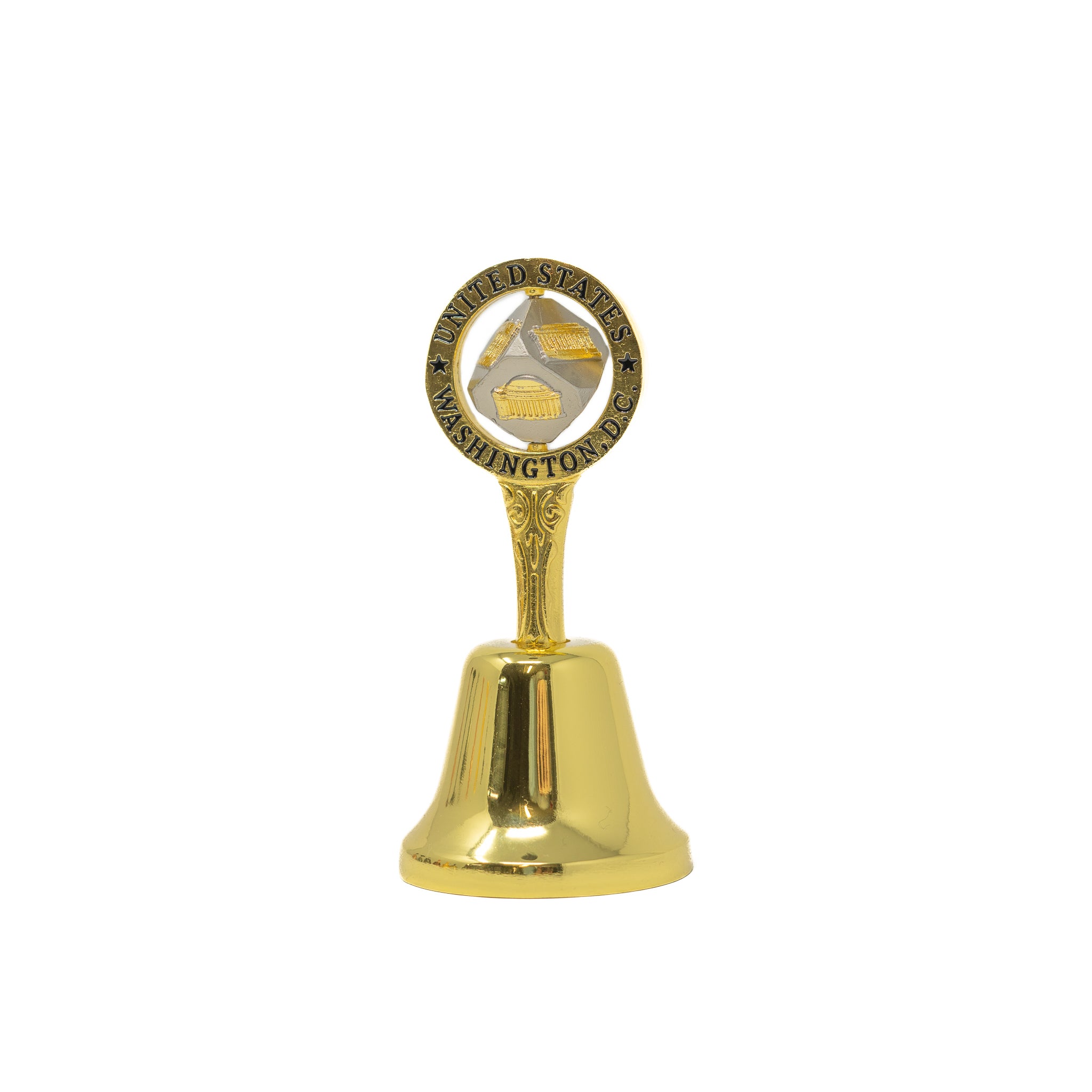 Gold Washington DC Decorative Bell
