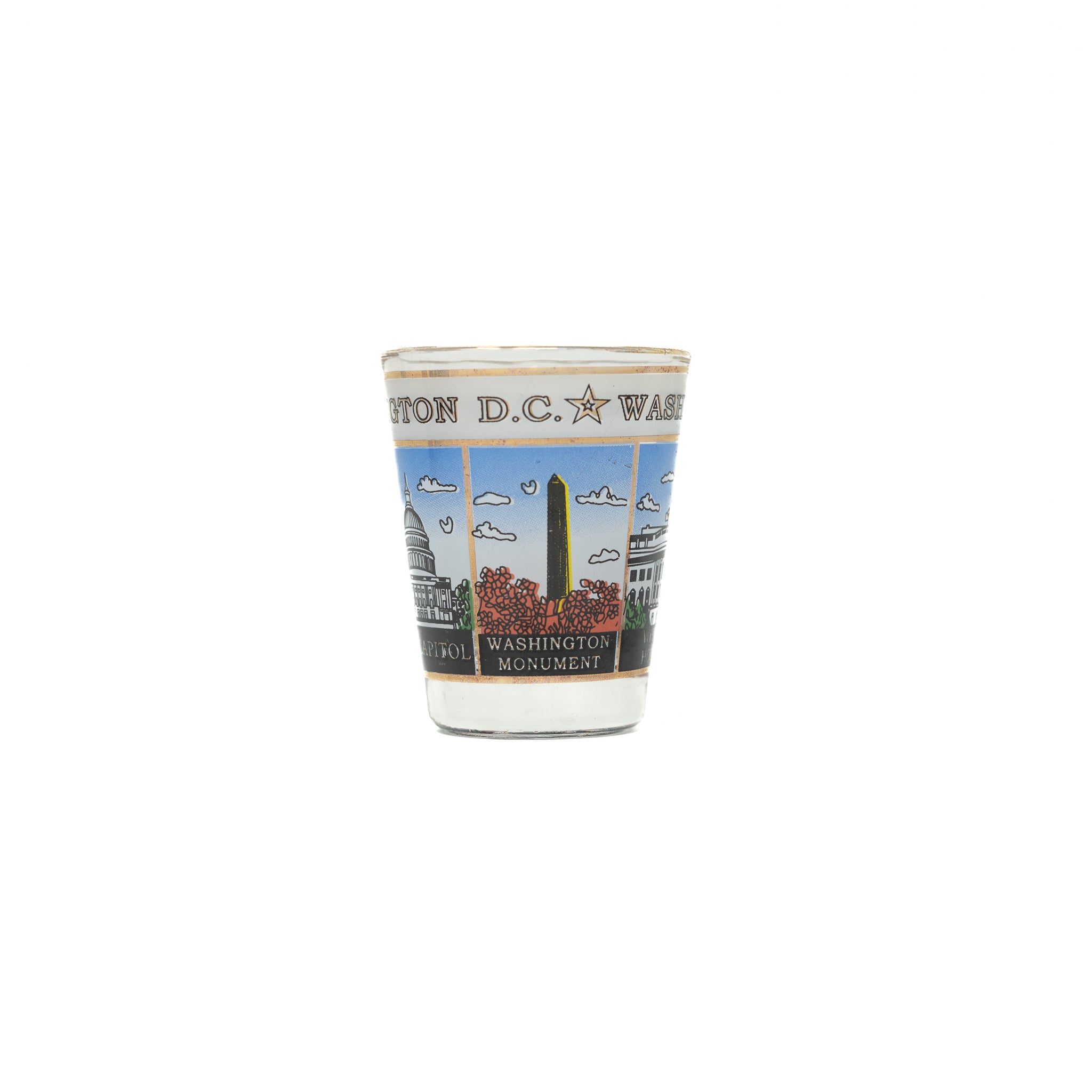 Washington DC 'Box' Shot Glass