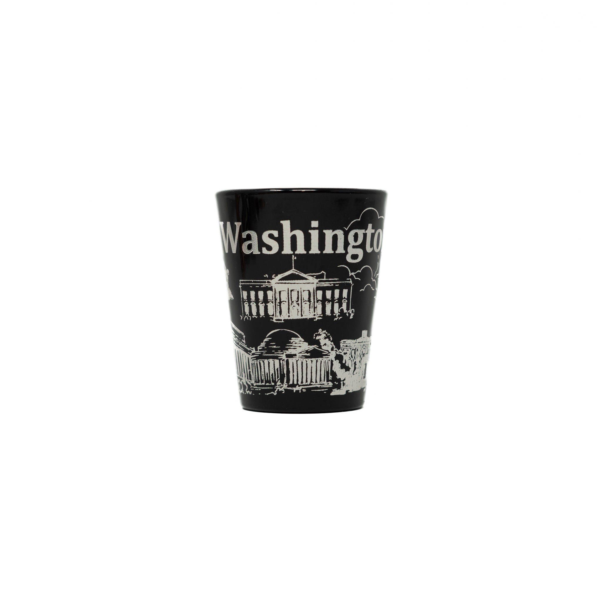 Washington DC 'Black and White' Shot Glass