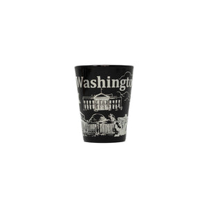 Washington DC 'Black and White' Shot Glass