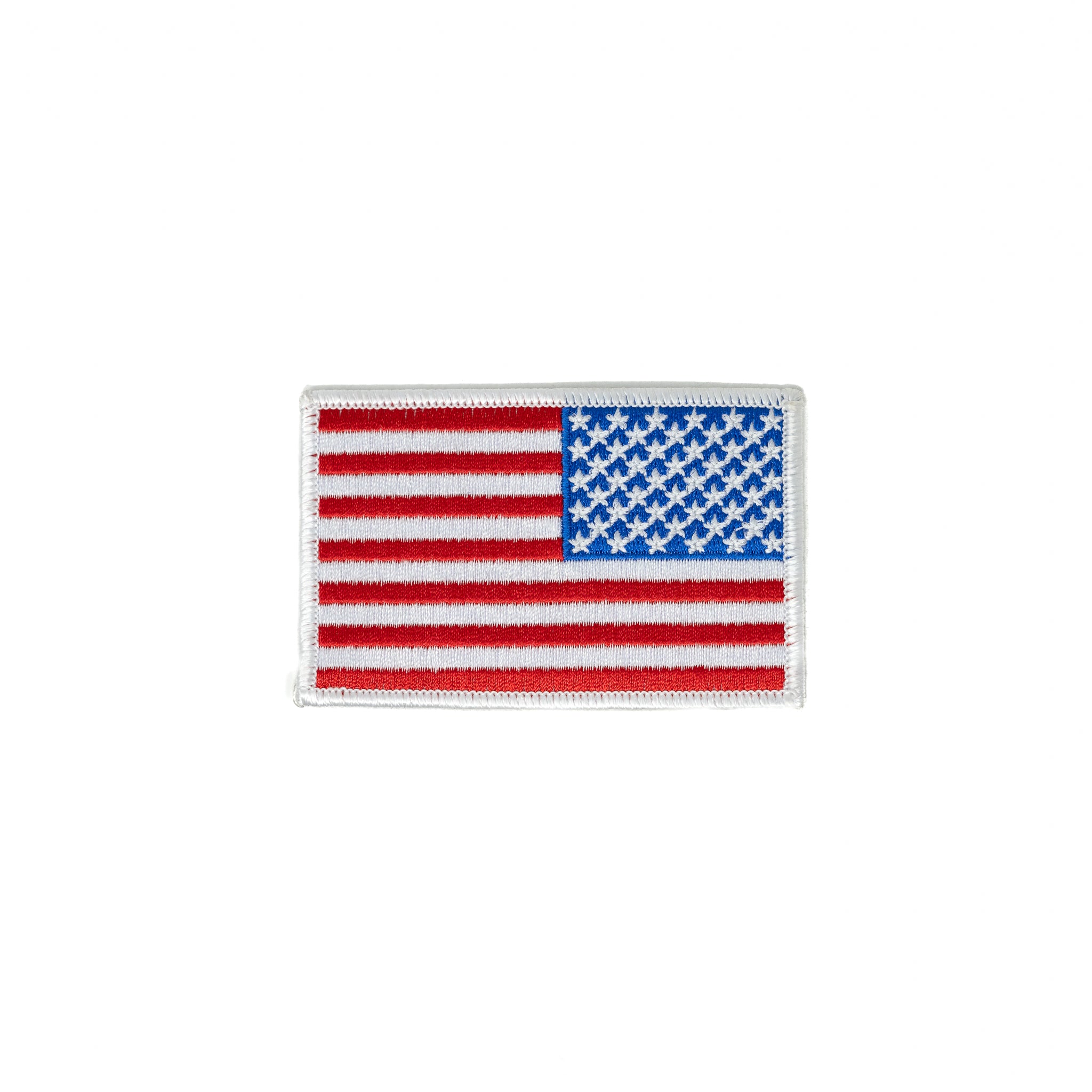 Reversed American Flag Iron On Patch (2 Colors)