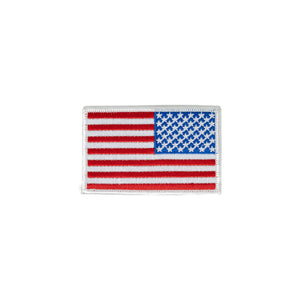 Reverse American Flag Patch USA Patch US United States Patch Embroidered  Iron On