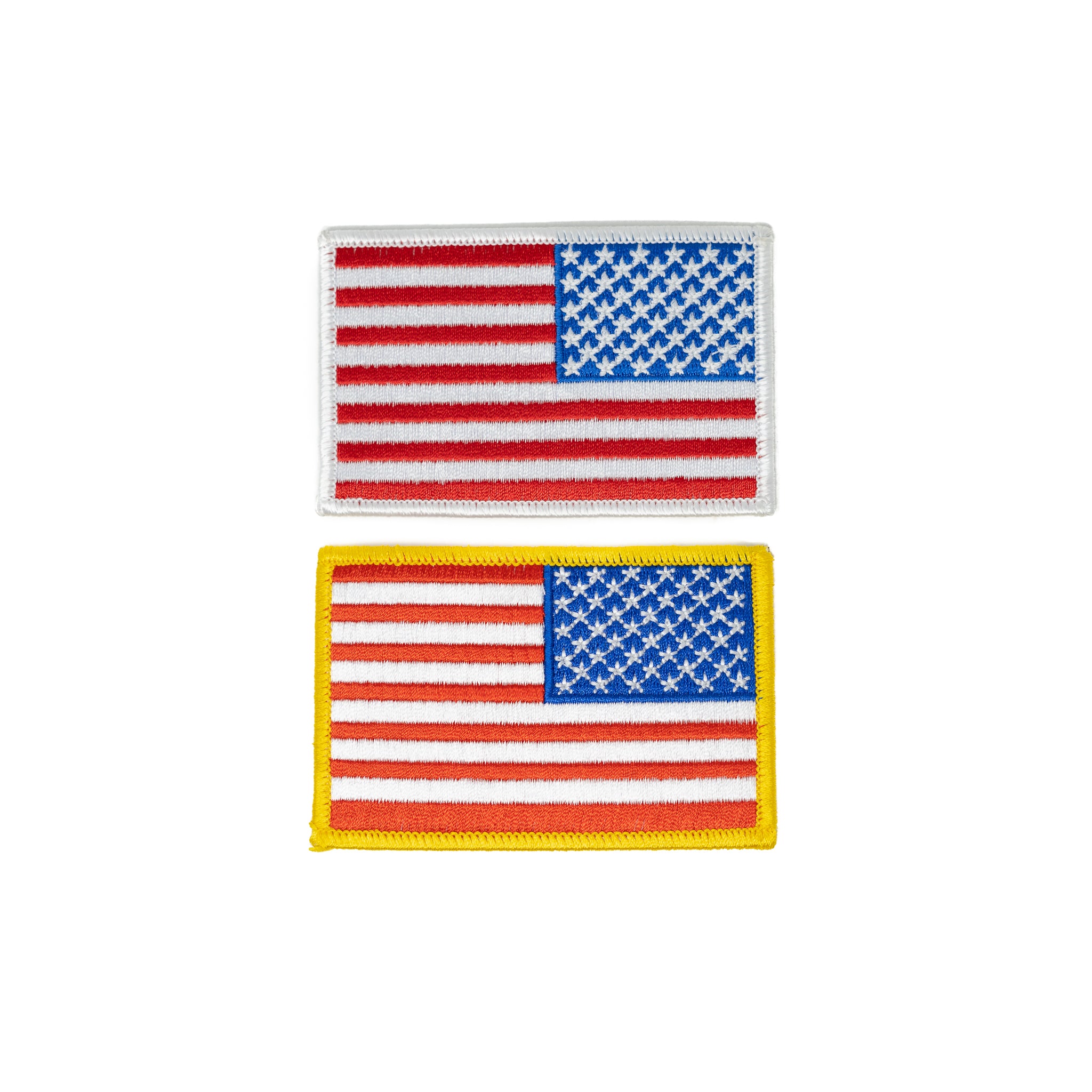 Reversed American Flag Iron On Patch (2 Colors)