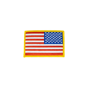 Reversed American Flag Iron On Patch (2 Colors)