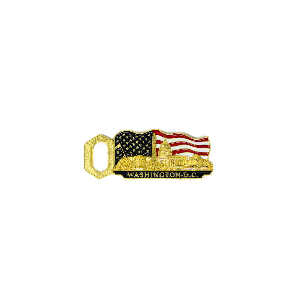 Washington D.C. Panoramic Metal Bottle Opener & Magnet