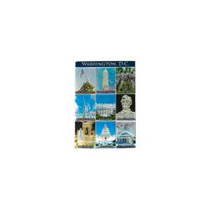 Collage of Washington D.C. Monuments Magnet