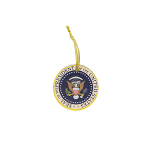 Round Ceramic Washington DC Ornaments