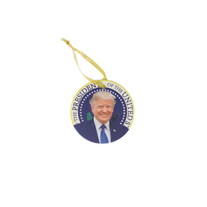 President Trump Christmas Ornament