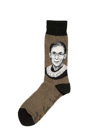 Ruth Bader Ginsburg Portrait Socks