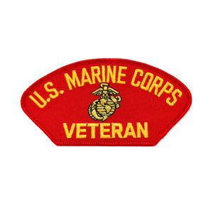 US Marine Corps Veteran Iron on Patch