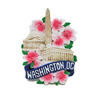 Ceramic DC Cherry Blossom Magnet