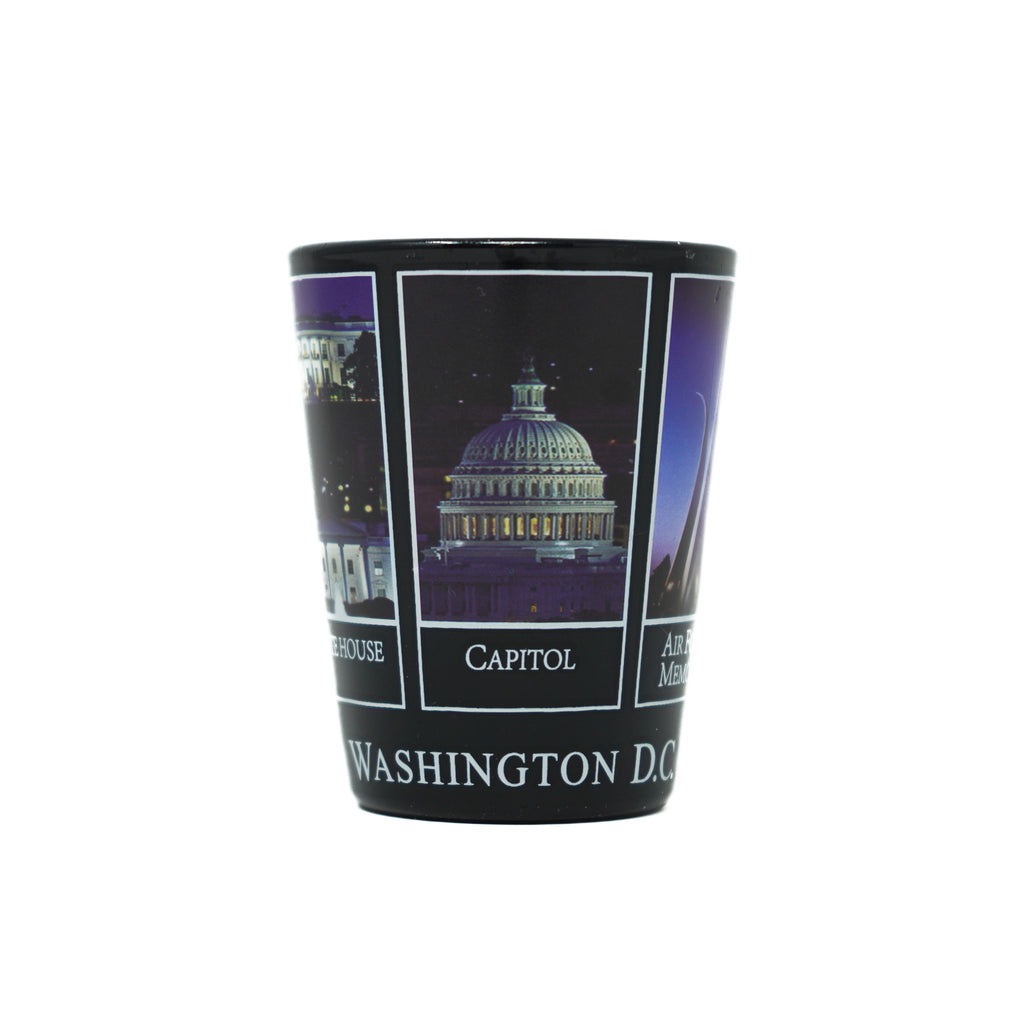 DC at Night Shot Glass