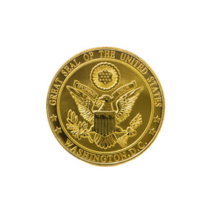 Washington DC Panoramic Collectible Souvenir Coin w/ American Flag
